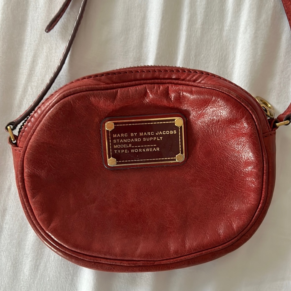 Marc by Marc Jacobs small red crossbody bag